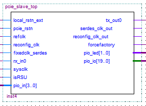 MEV Altera Cyclone IV PCIe debug device